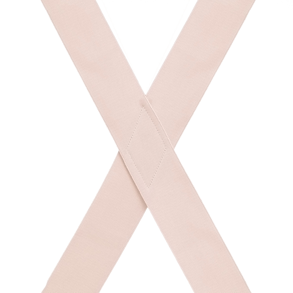 Undergarment Suspenders - BEIGE - Pin Clip Rear View
