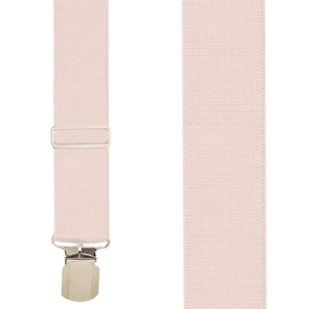 Undergarment Suspenders - BEIGE - Pin Clip Front View