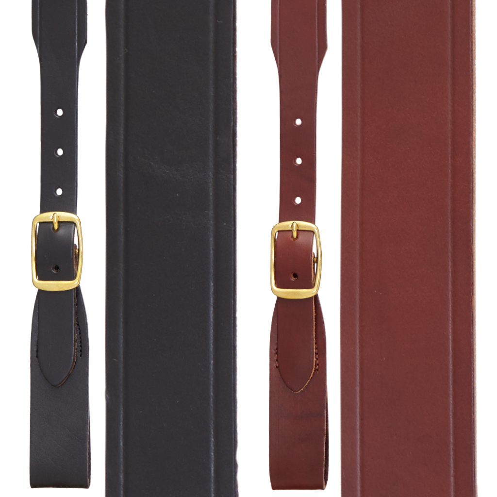 Handcrafted Western Leather Suspenders Belt Loop - All Colors