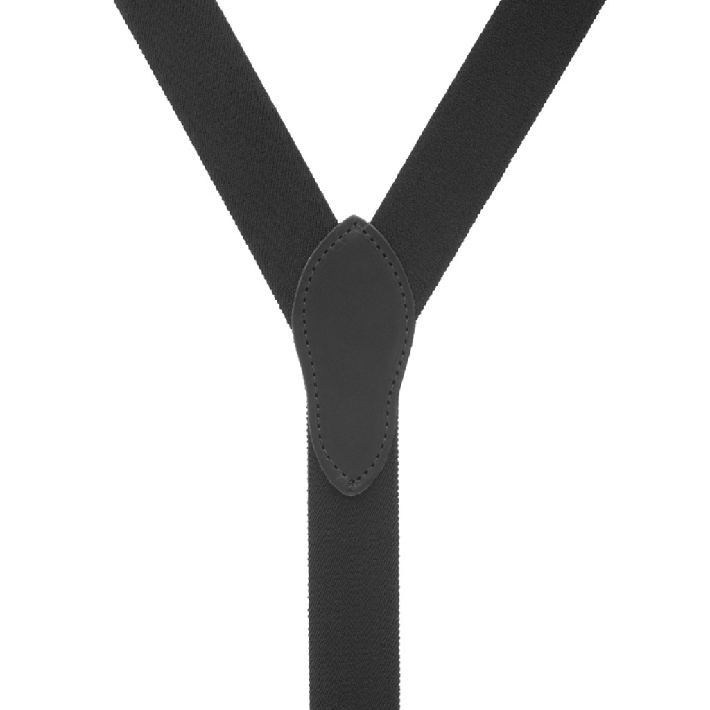 Rugged Comfort Button Suspenders in Black - Rear View