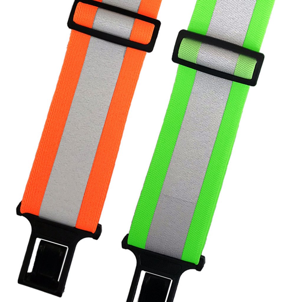 Reflective Safety Suspenders - 2 Inch Wide Belt Clip