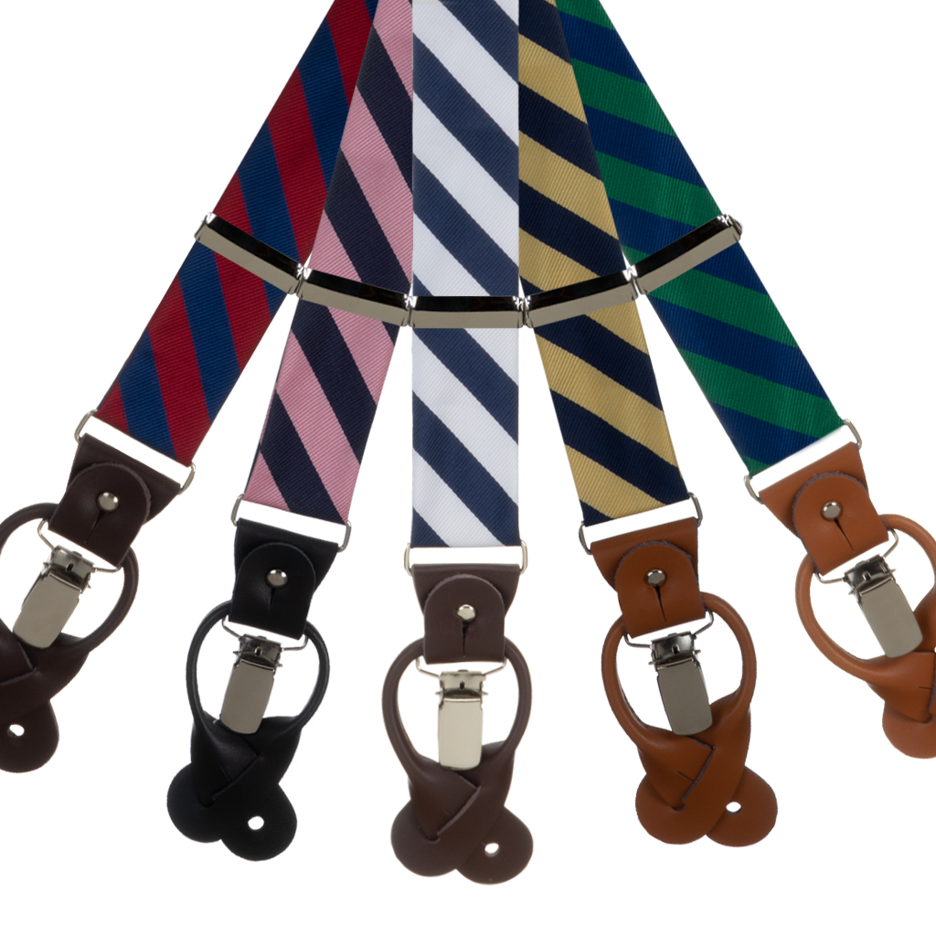 Striped Suspenders by Oxford Kent - All Colors