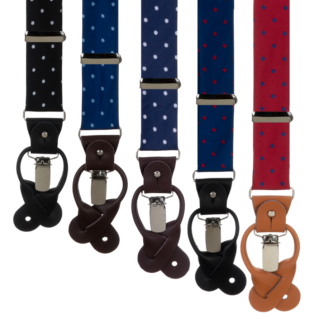 Polka Dot Suspenders by Oxford Kent - All Colors