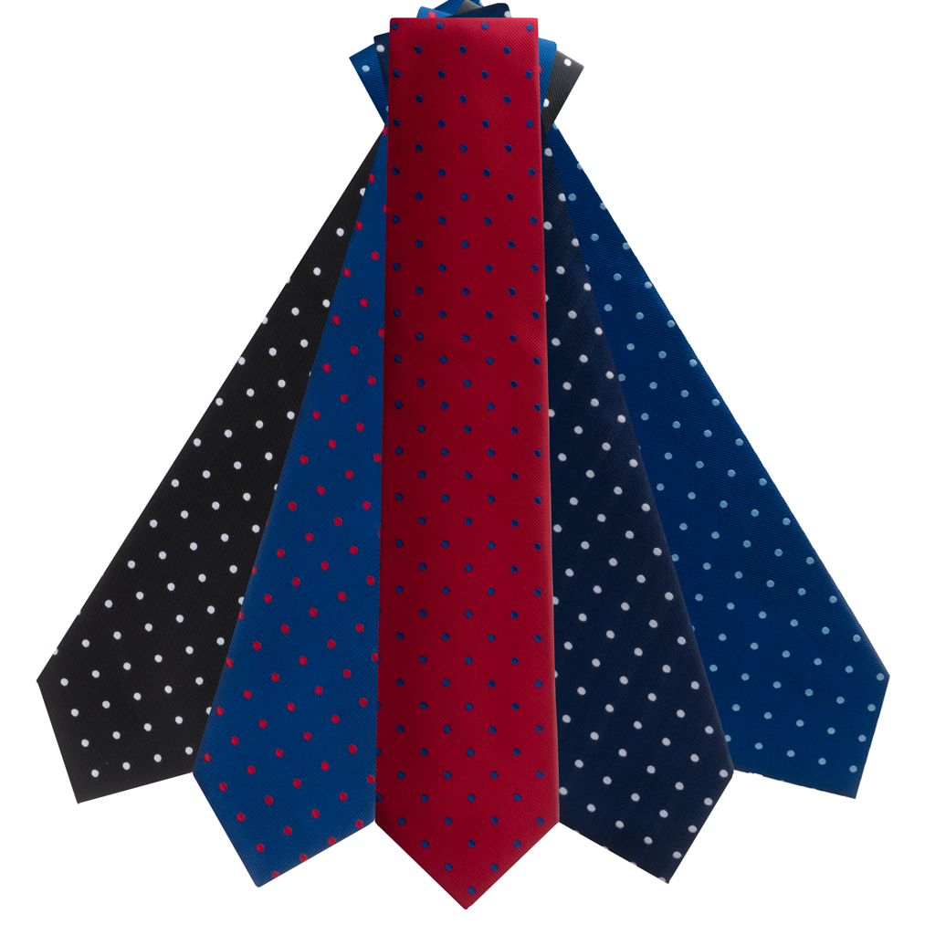Polka Dot Neckties by Oxford Kent - All Colors