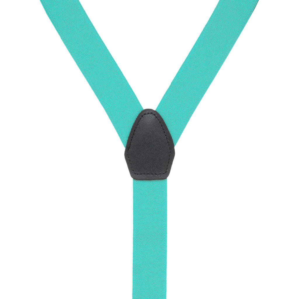 1 Inch Y-back Suspenders in Tiffany - Rear View