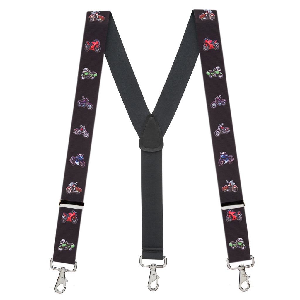 MOTORCYCLE 1.5 Inch Trigger Snap Suspenders | SuspenderStore