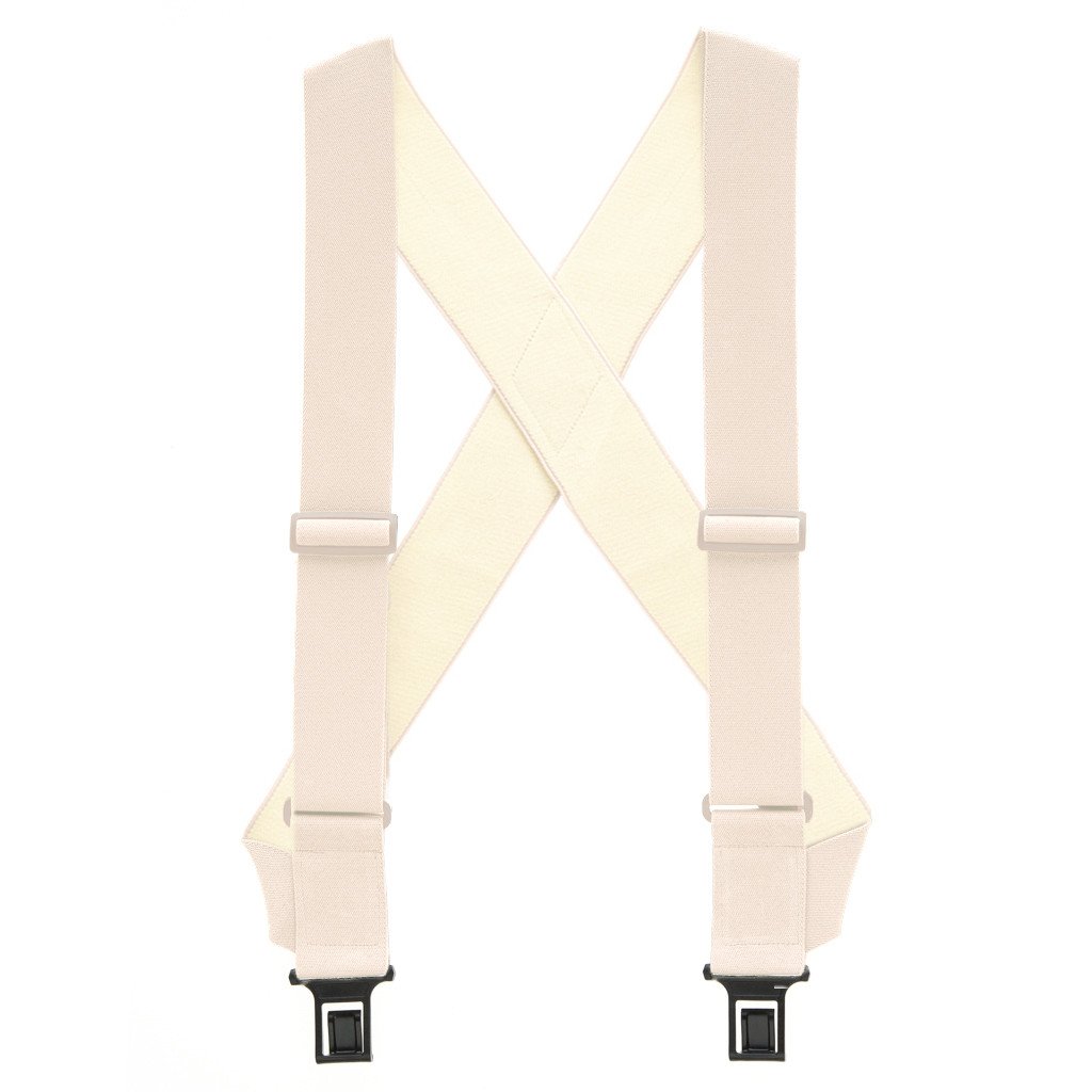 BEIGE Undergarment Suspenders - Perry SIDE Belt Clip - Full View