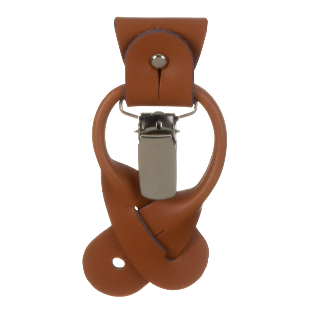 Convertible Leather Button/Drop Clip Attachment