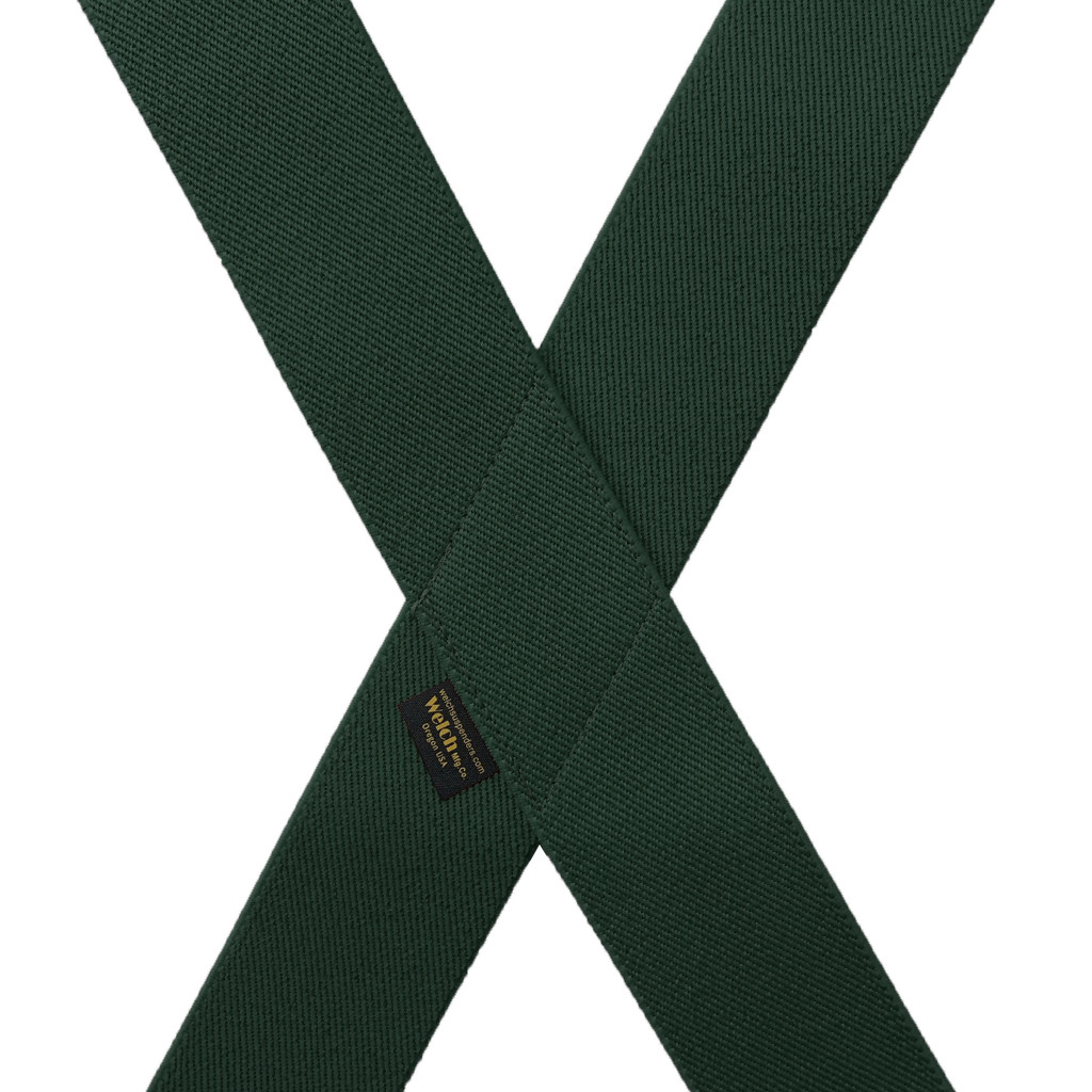 HUNTER Welch Logger Button Suspenders - Rear View