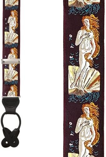 Vintage Ribbon Venus Suspenders - BUTTON