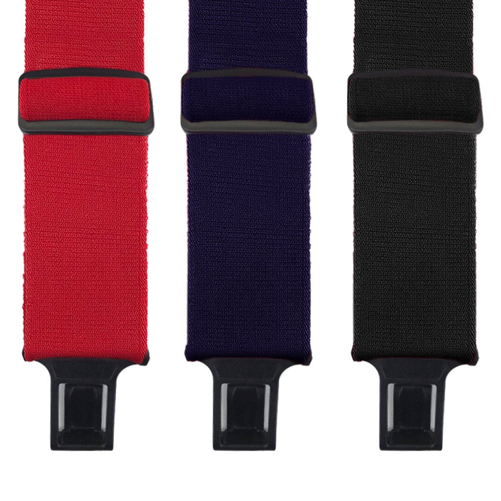 Ruf-N-Tuf Suspenders - 2 Inch Wide Belt Clip - BLACK