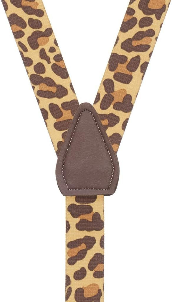 leopard bow tie and suspenders