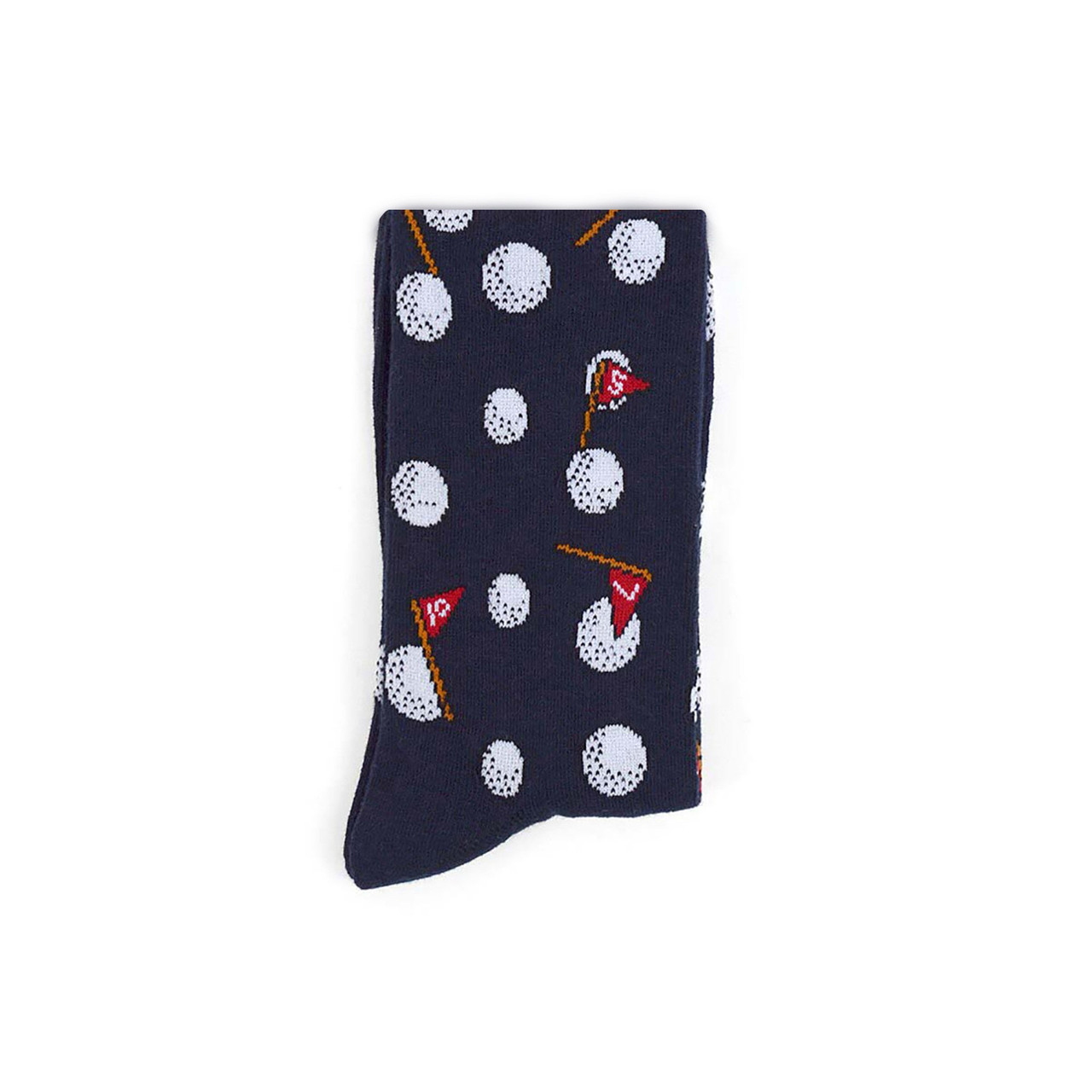 Men's Navy Golf Game Crew Socks – Perfect for Tee Time