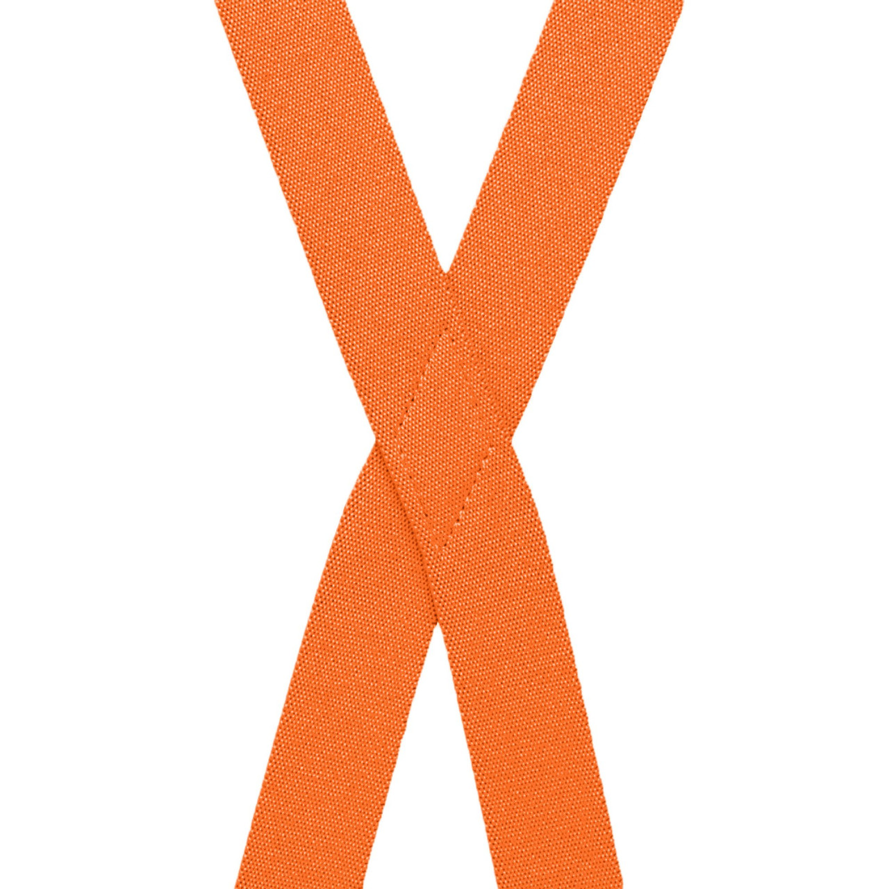 Neon Orange X-Back Suspenders - 1'' Width, 36" Length
