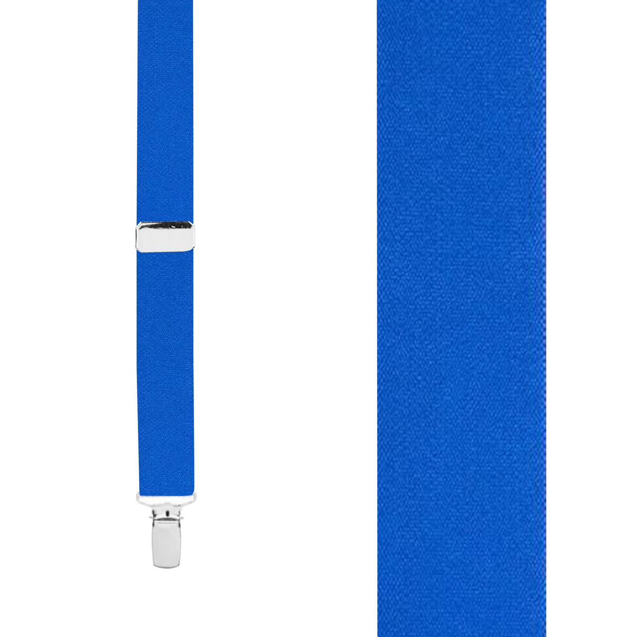 Royal Blue X-Back Suspenders - 1 1/4" Width, 48" Length