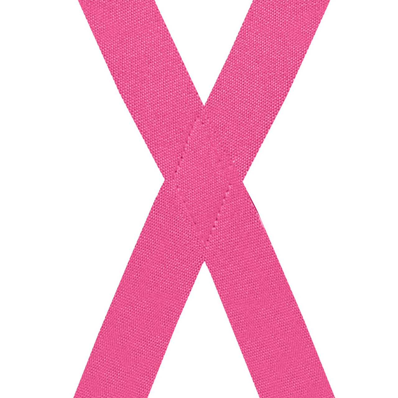 Dark Pink X-Back Suspenders - 1 1/2" Width, 48" Length