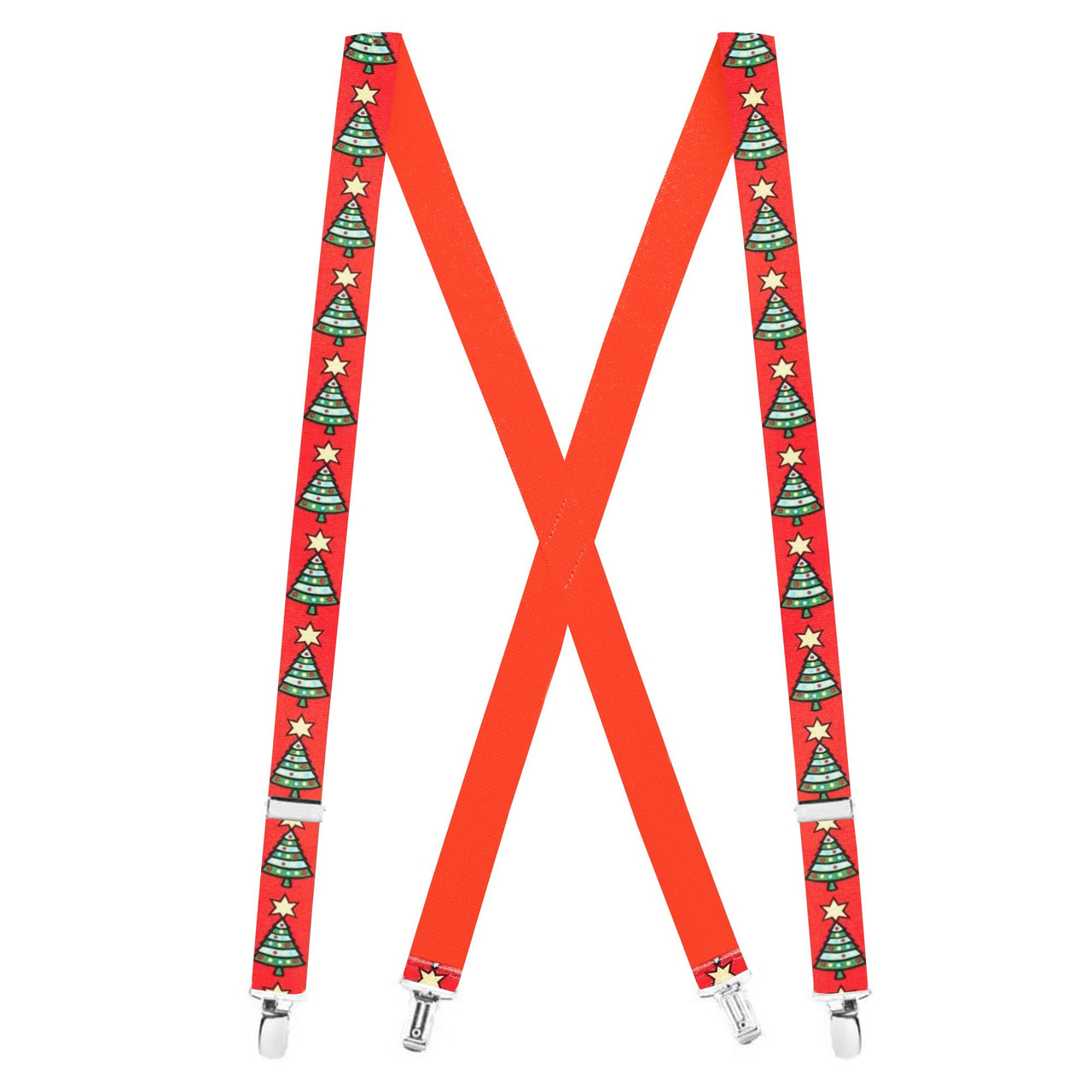 Christmas Trees X-Back Suspenders - 1