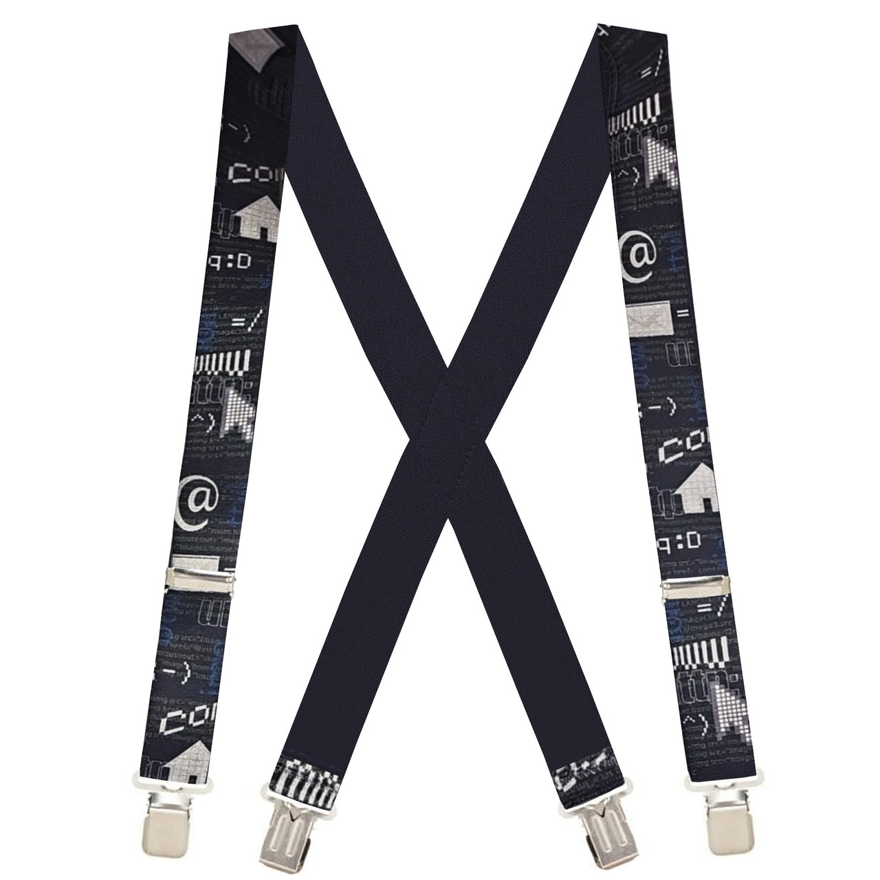 Computer Graphics X-Back Suspenders - 1 1/2" Width, 48" Length