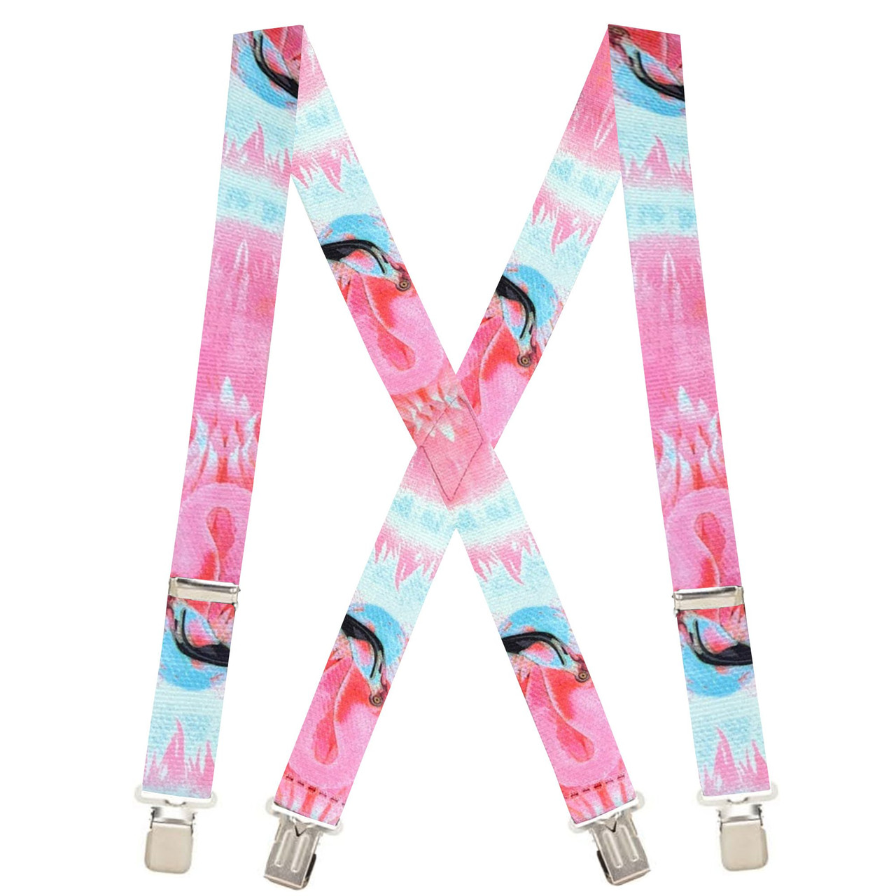 Flamingo X-Back Suspenders - 1 1/2" Width, 48" Length