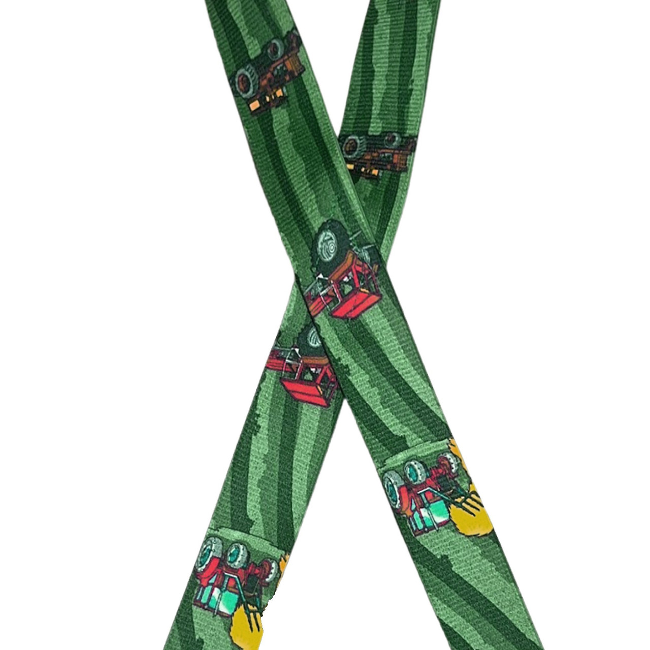 Tractor Red X-Back Suspenders - 1 1/2" Width, 48" Length