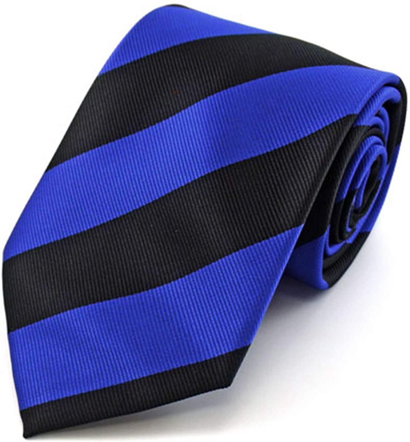 Royal Black Wide-Striped Tie