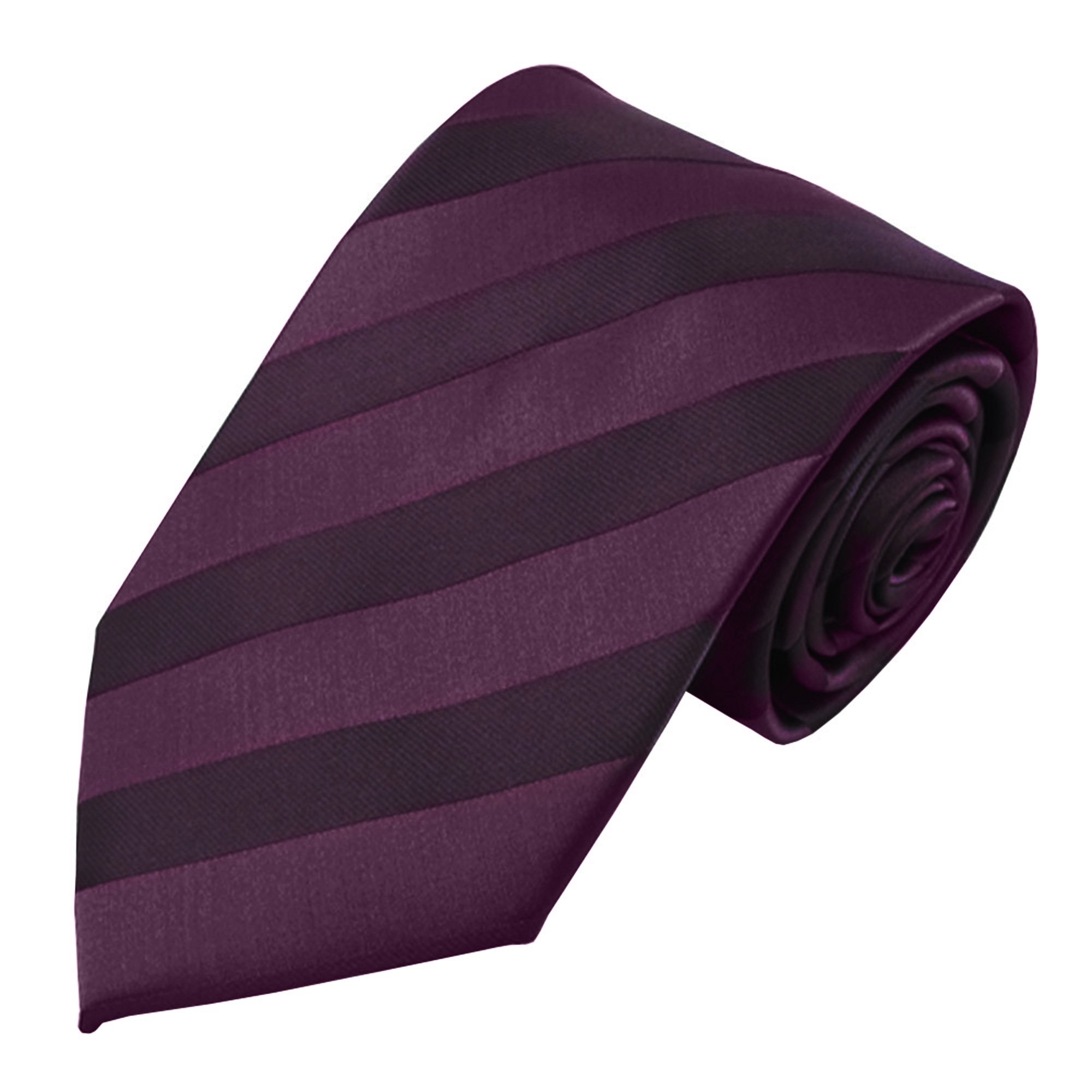 Plum Solid Tonal Stripe Tie