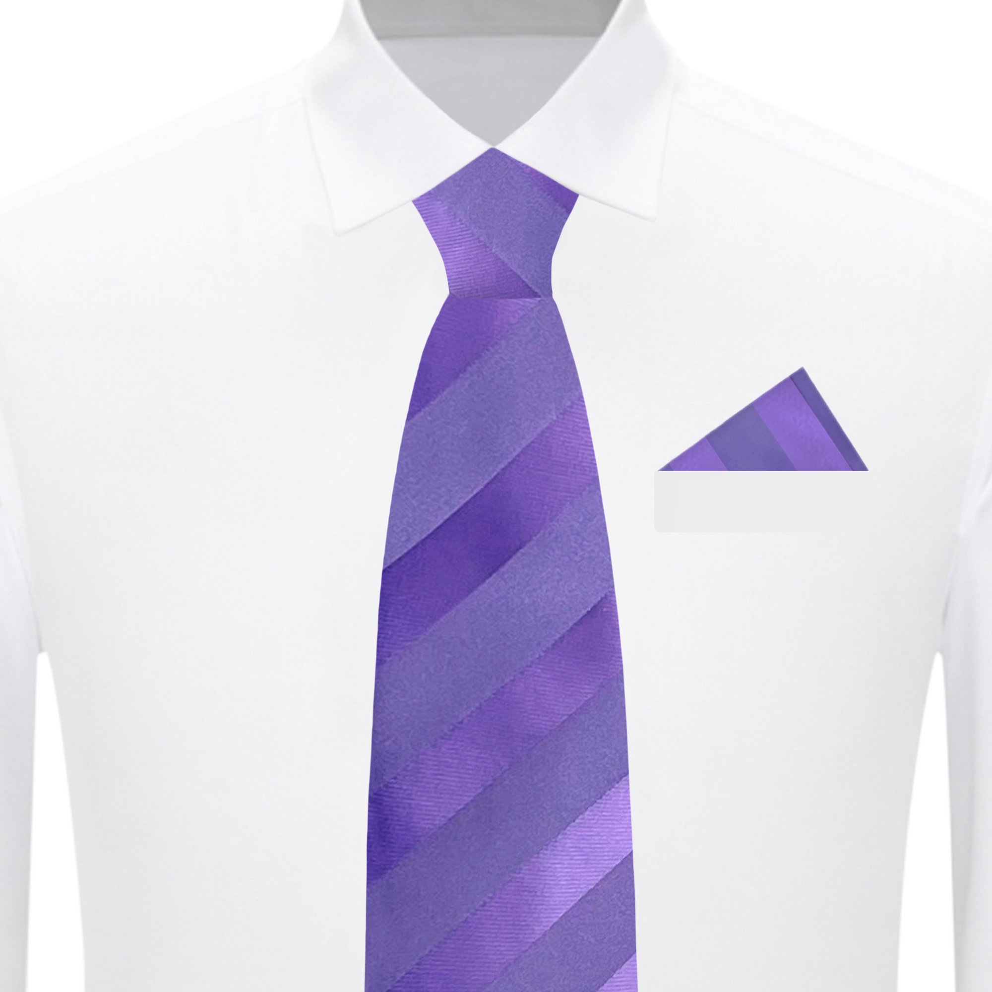 Lavender Solid Tonal Stripe Tie