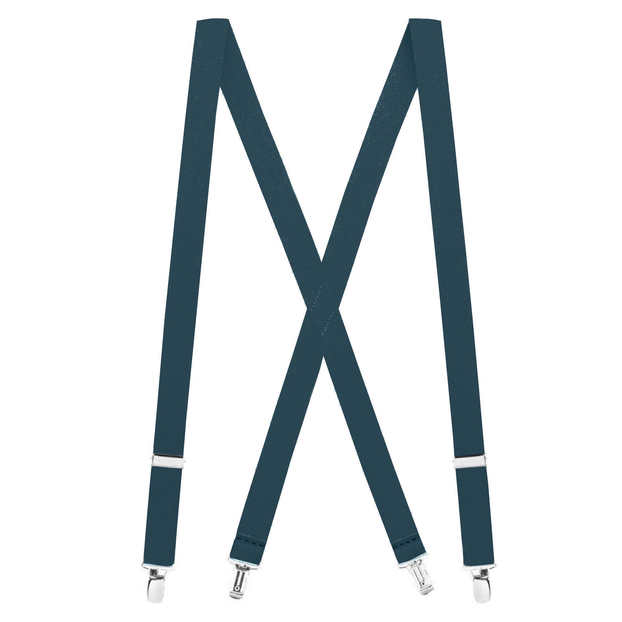 Dark Teal X-Back Suspenders – 1 1/2" Width, 48" Length
