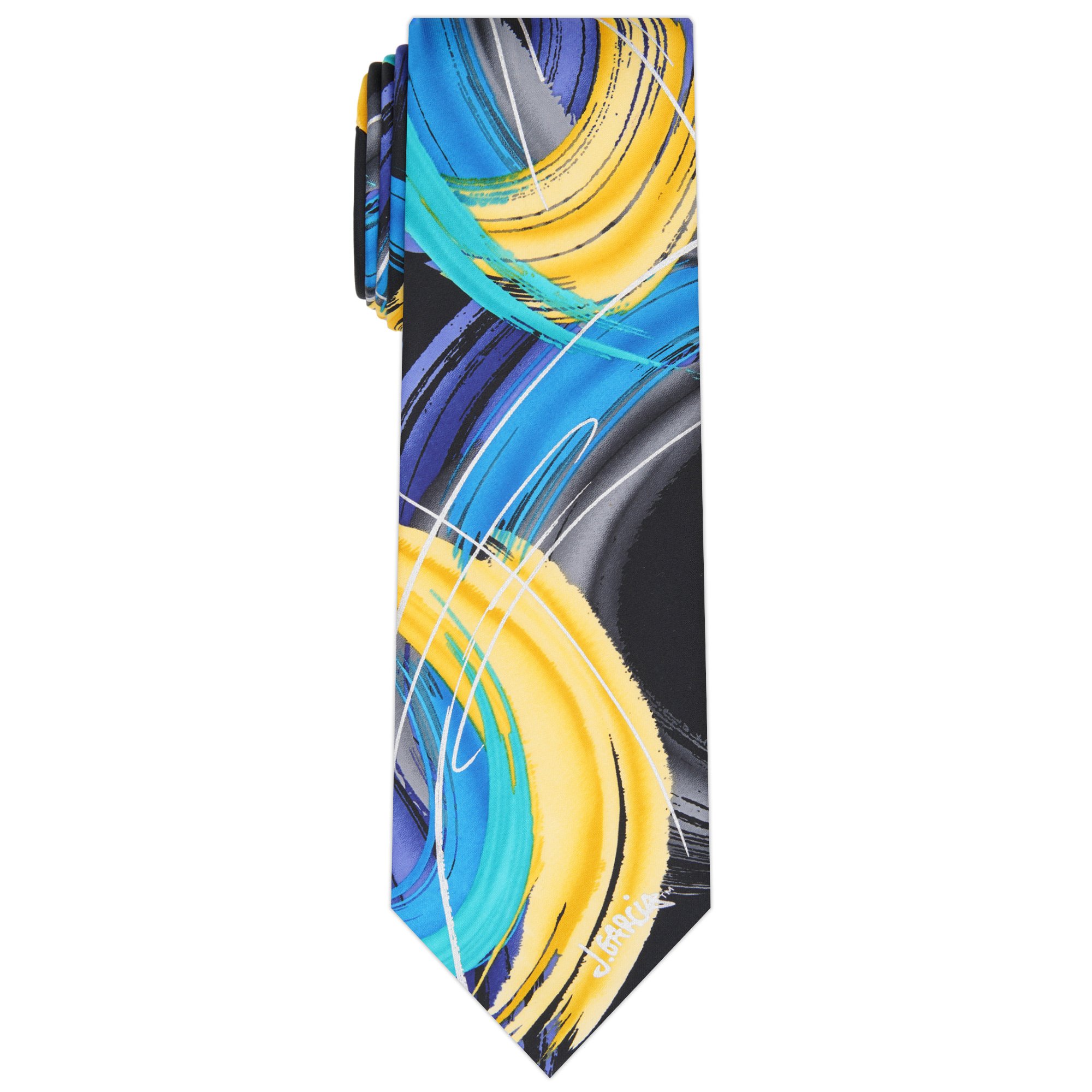 Jerry Garcia Circus Juggling Show Tie - Yellow