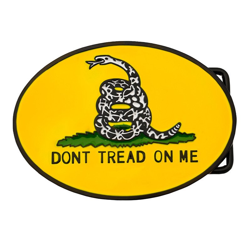 Don't Step on Me Belt Buckle - Black/Brown