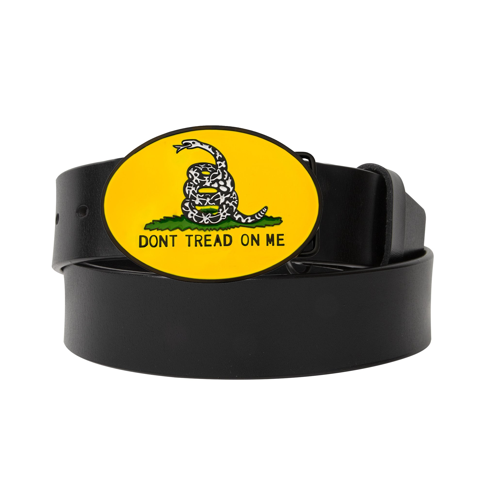 Don't Step on Me Belt Buckle - Black/Brown
