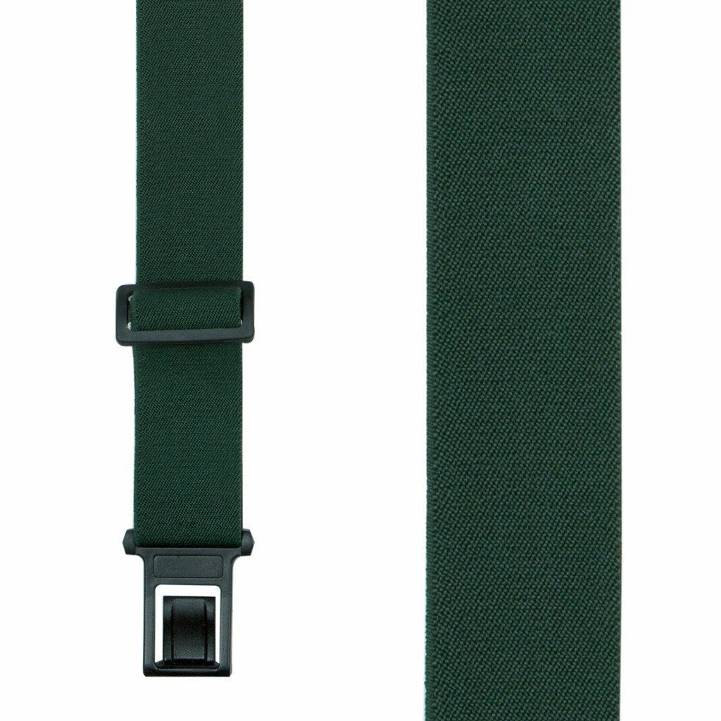 Green Suspenders - 1.5 Inch Wide Belt Clip
