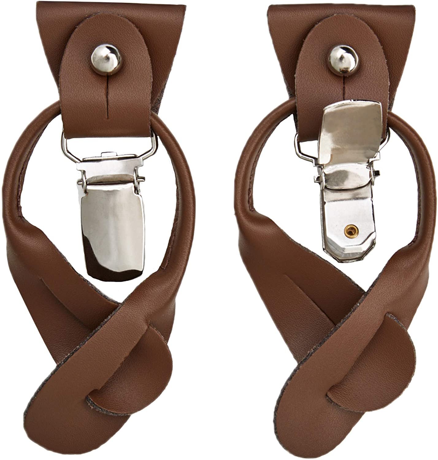 Men's Floral Cotton Suspenders - Dusty Rose