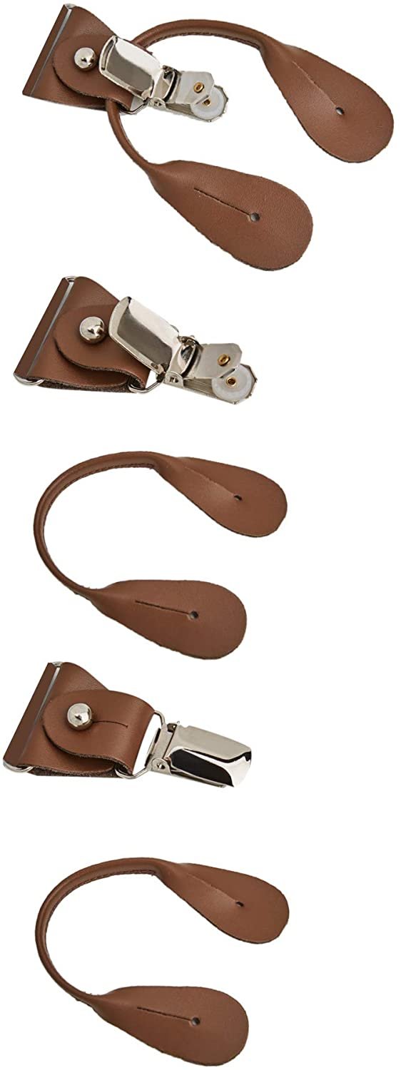 Men's Floral Cotton Suspenders - Dusty Rose