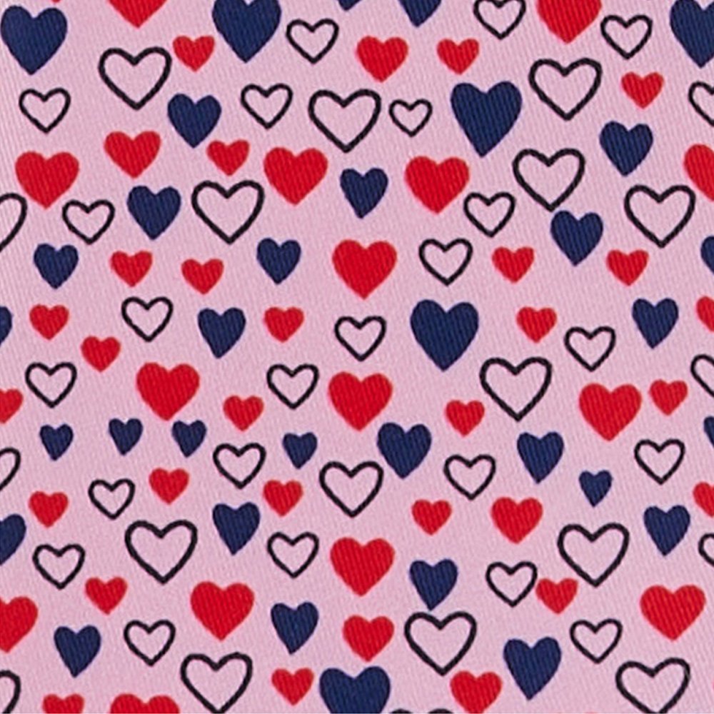 Men's Happy Valentine's Day Mini Hearts Sprinkle Pocket Square - Light Pink