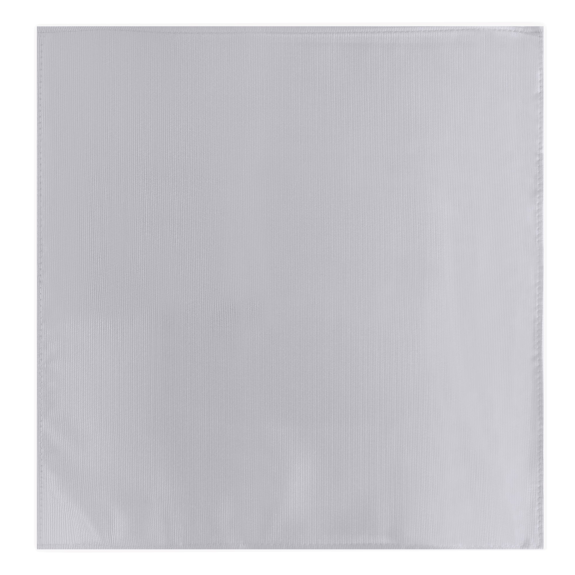 Men's Silk Blend Solid Color Pocket Square Handkerchief Hanky - Pewter Gray