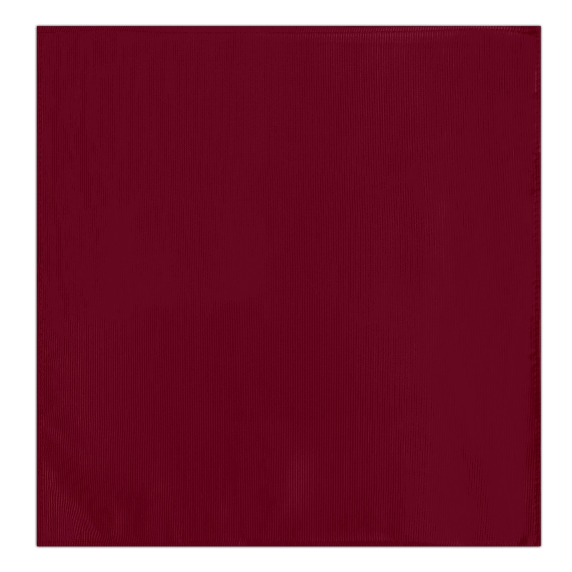 Men's Silk Blend Solid Color Pocket Square Handkerchief Hanky - Red Velvet