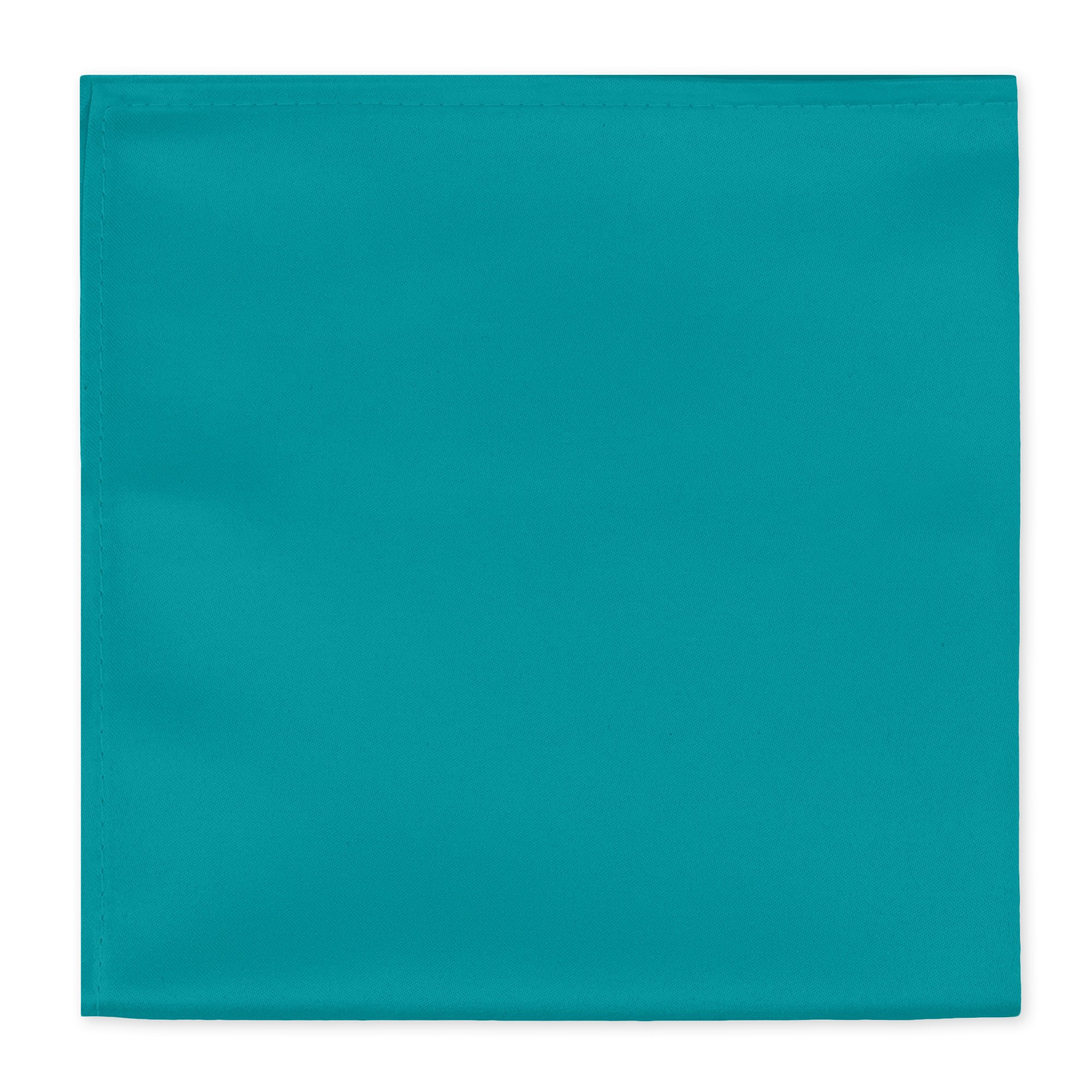 Men's Solid Color Hanky Pocket Square Handkerchief - Teal