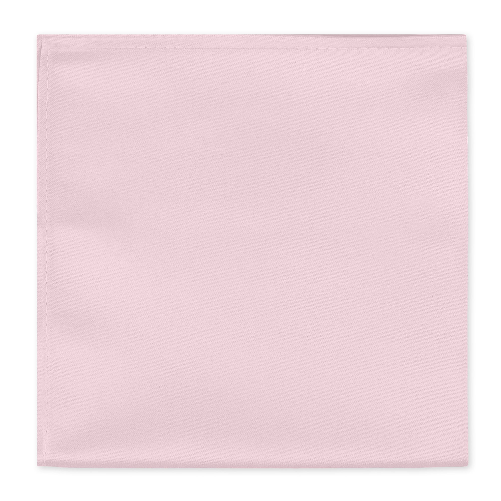 Men's Solid Color Hanky Pocket Square Handkerchief - Bridal Pink