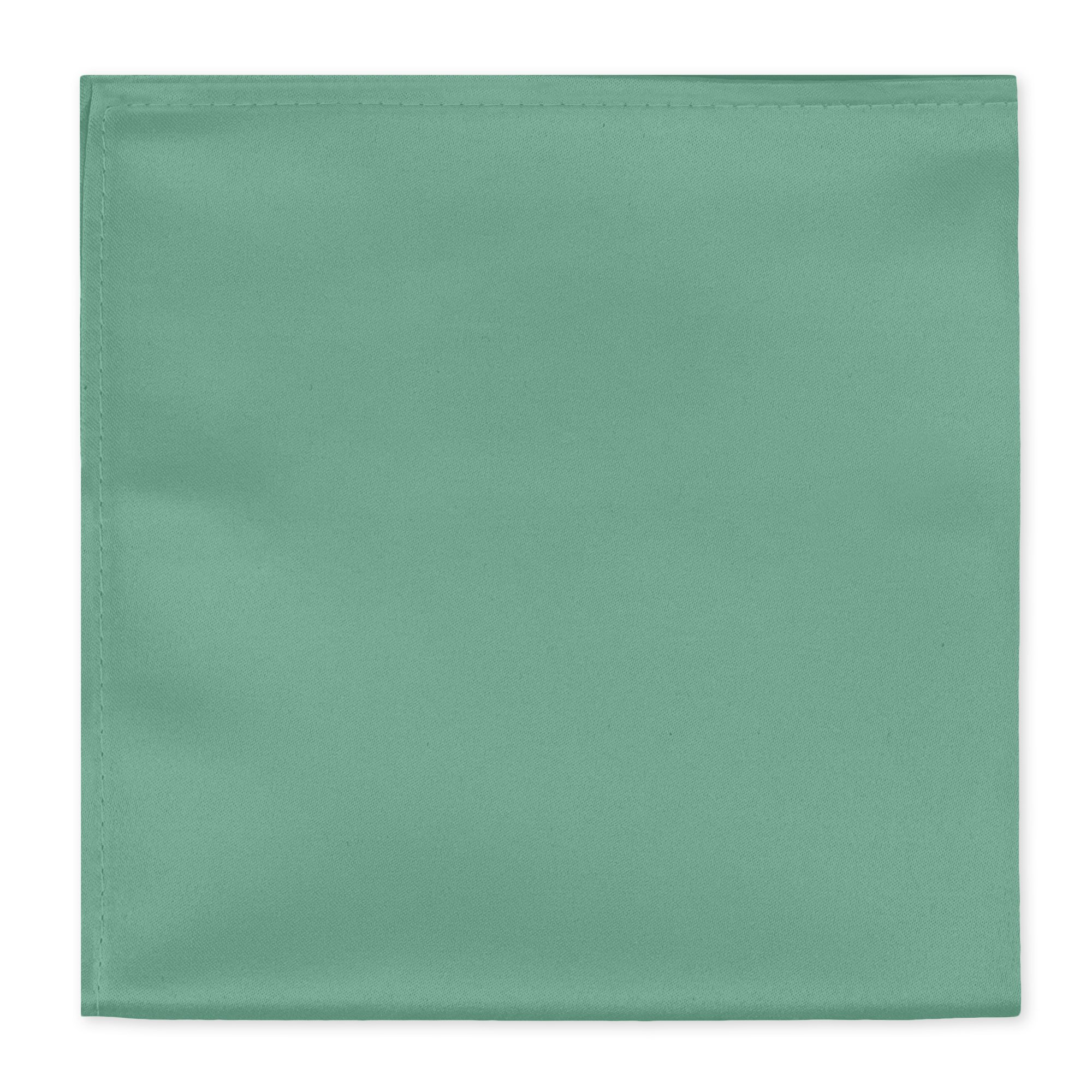 Men's Solid Color Hanky Pocket Square Handkerchief - Seafoam