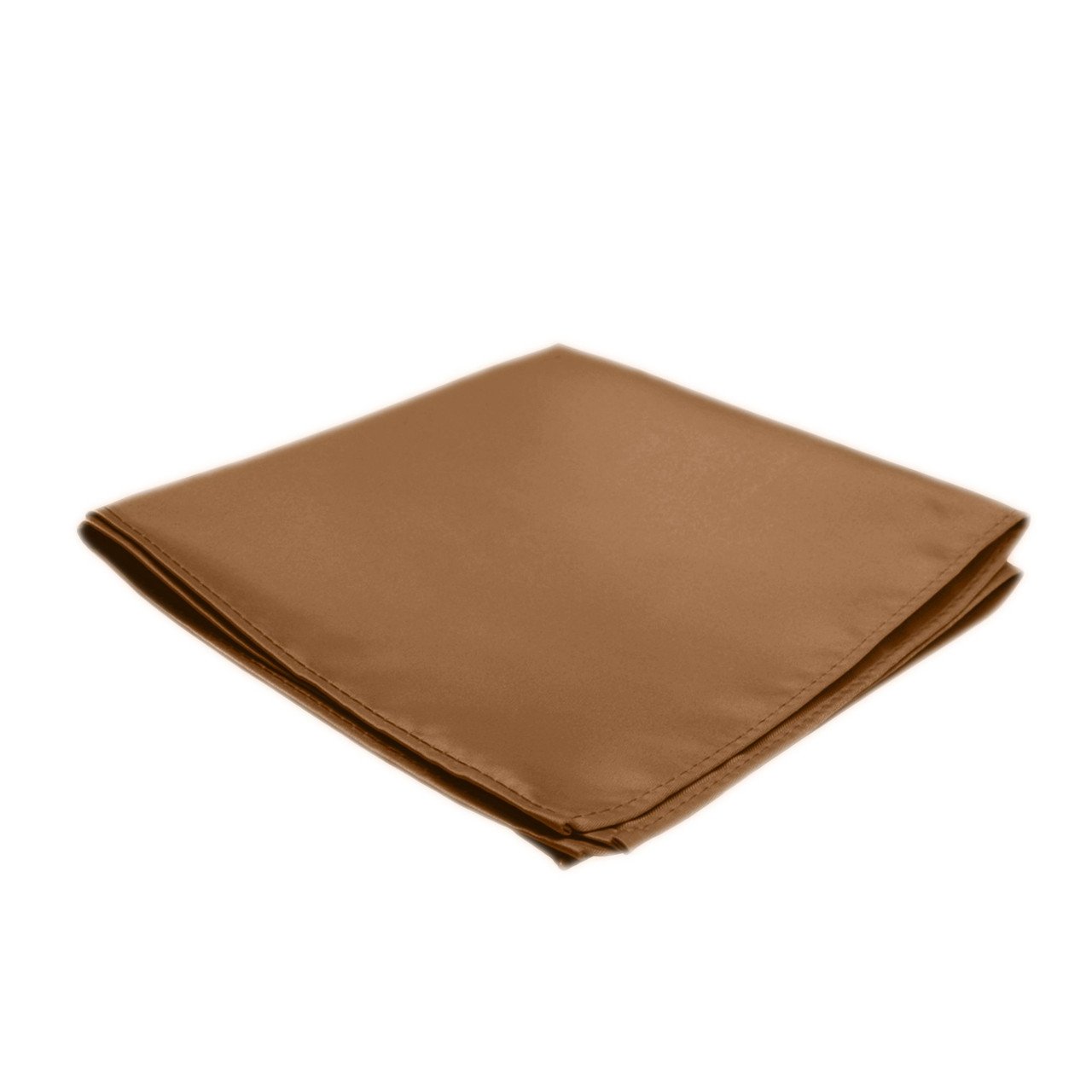 Men's Solid Color Pocket Square Handkerchief Hanky - Copper Sundial
