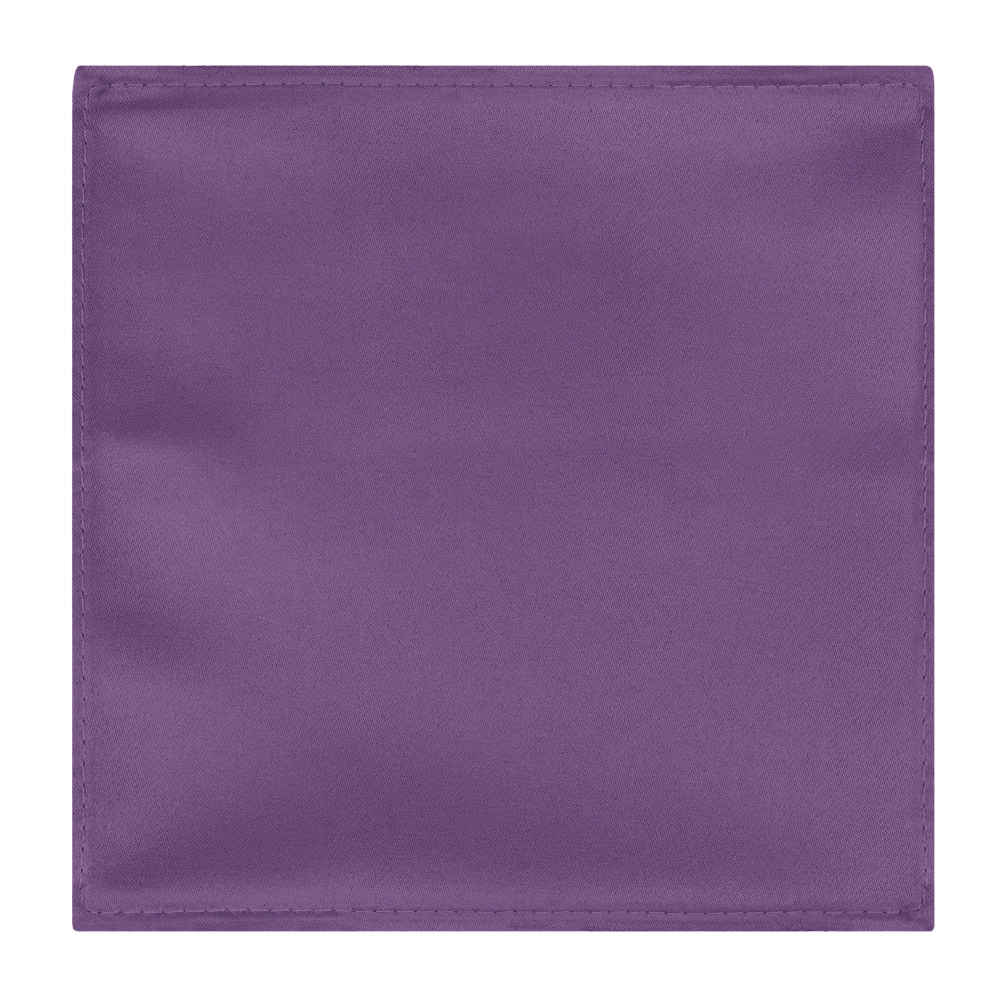 Men's Solid Color Pocket Square Handkerchief Hanky - Wisteria