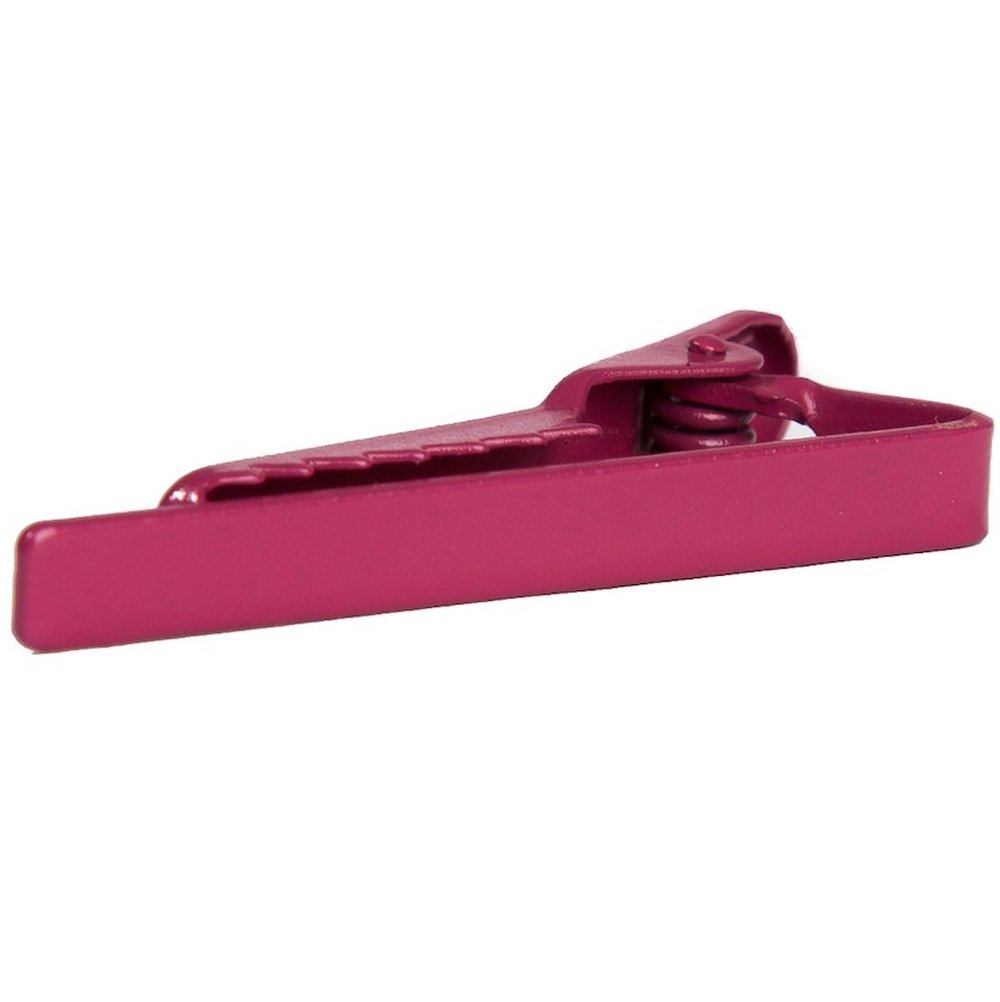 Skinny Tie Clip 1.5" Width - Fuchsia Pink