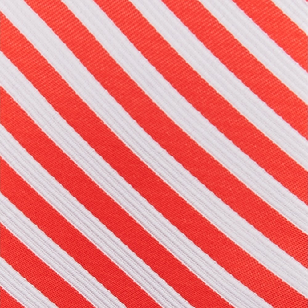 Boys' Candy Cane Red and White Stripe Pre-Tied Adjustable Banded Bow Tie
