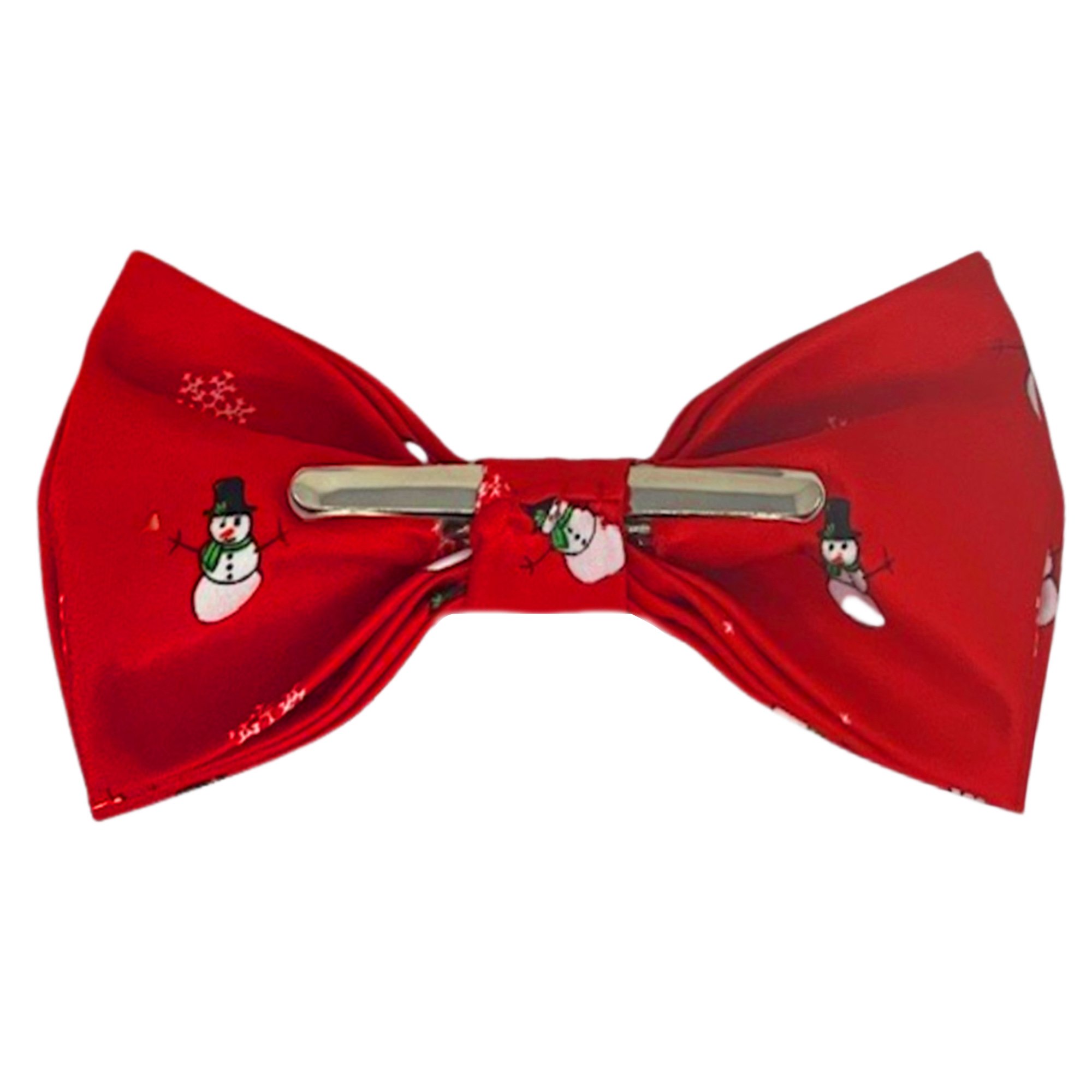 christmas clip on bow tie