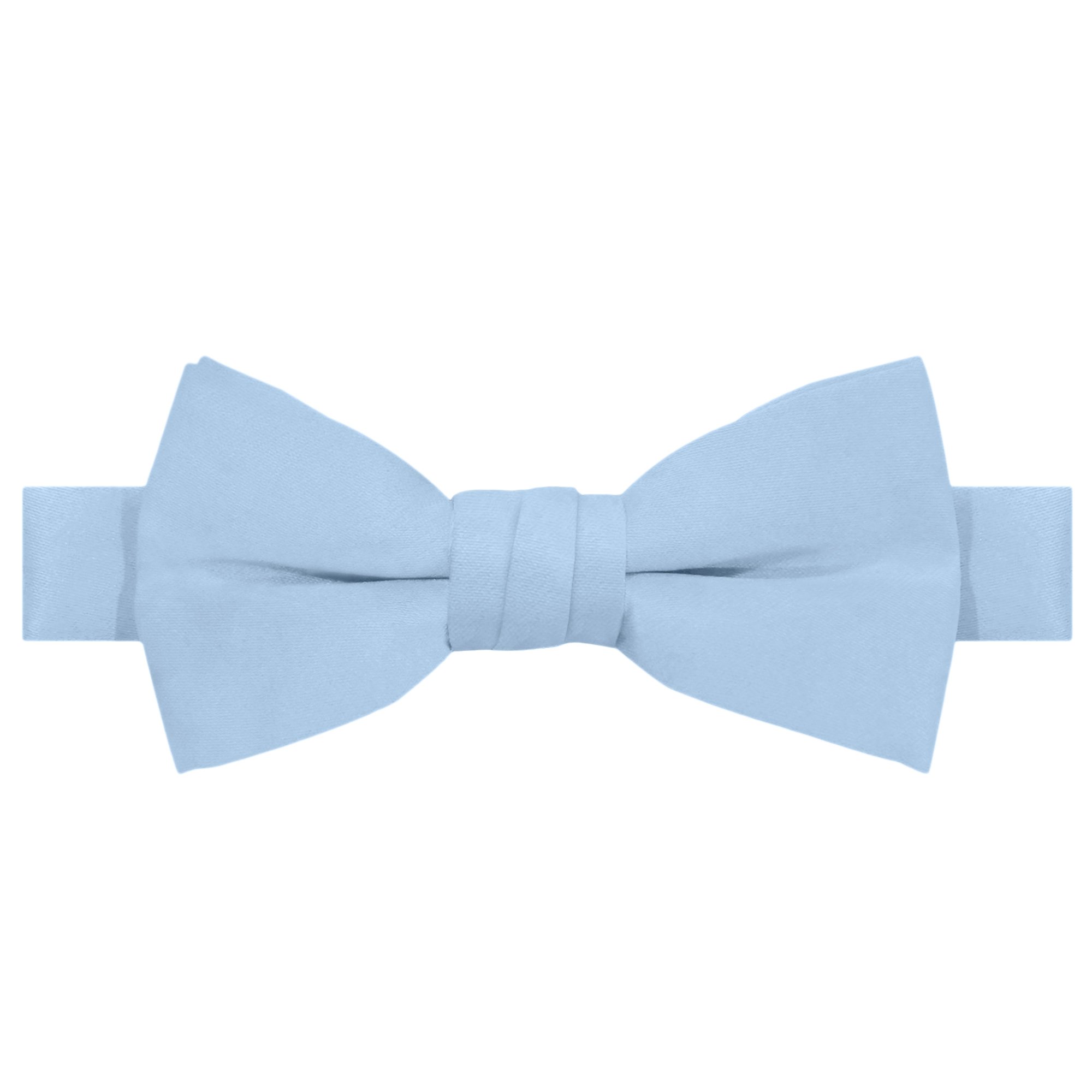 Young Boys' Solid Color Pre-Tied Banded Adjustable Bowtie - Sky Blue