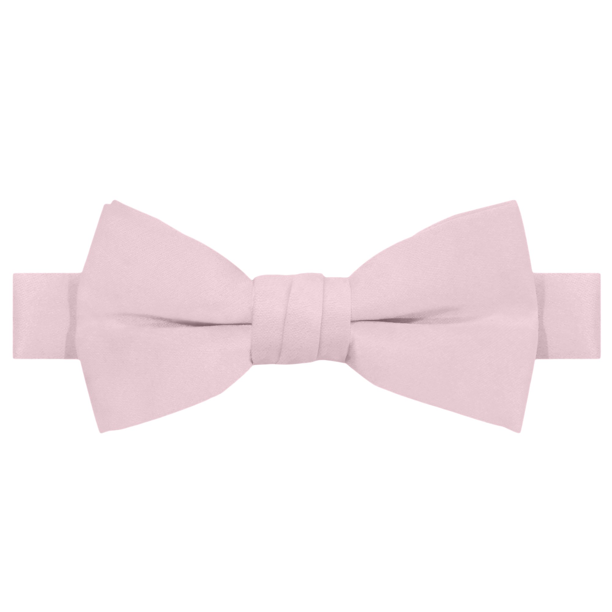 Young Boys' Solid Color Pre-Tied Banded Adjustable Bowtie - Bridal Pink