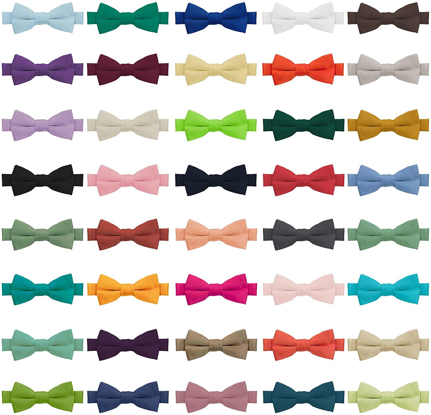 Young Boys' Solid Color Pre-Tied Banded Adjustable Bowtie - Navy Blue
