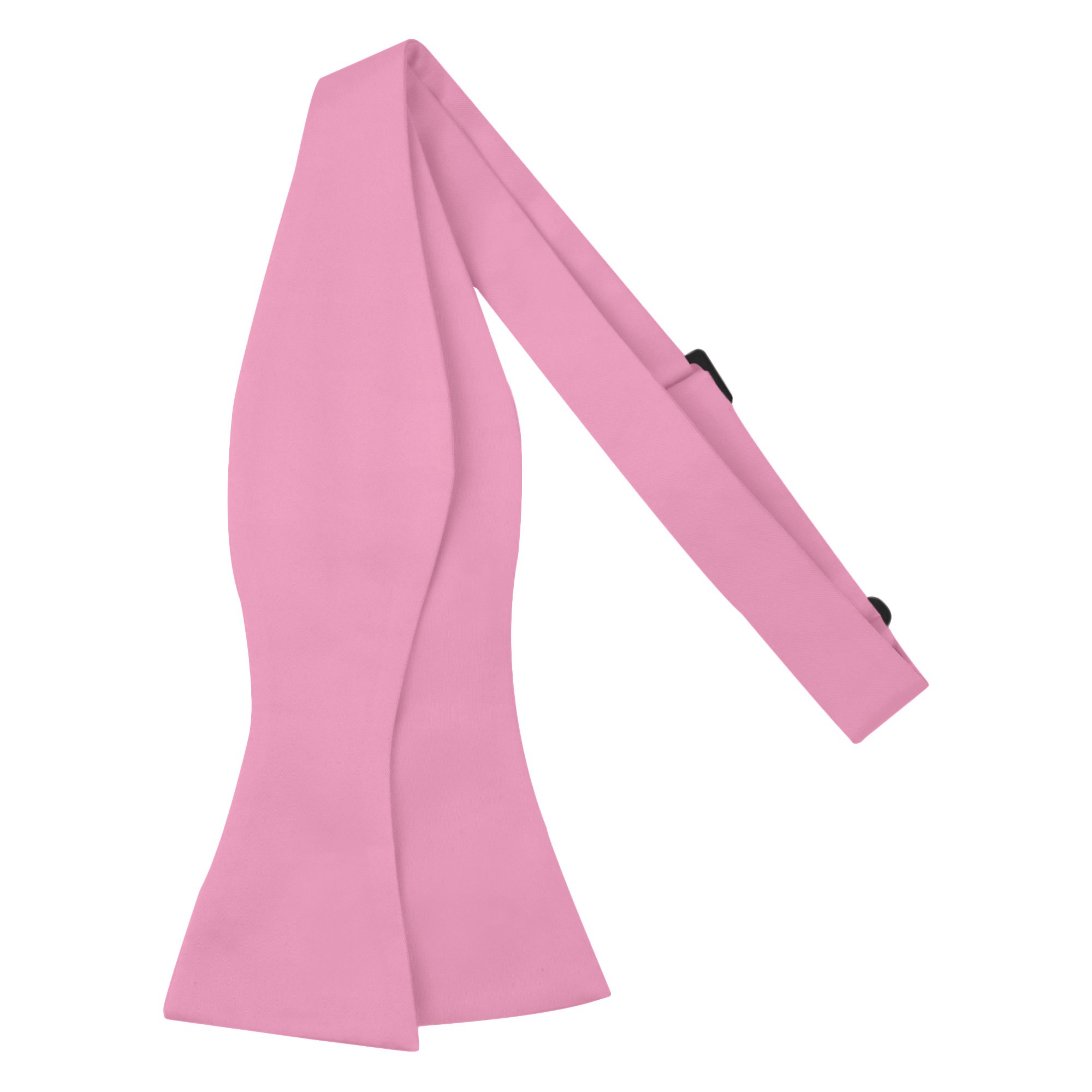 Men's Solid Color Self-Tie Freestyle Bow Tie - Carnation Pink