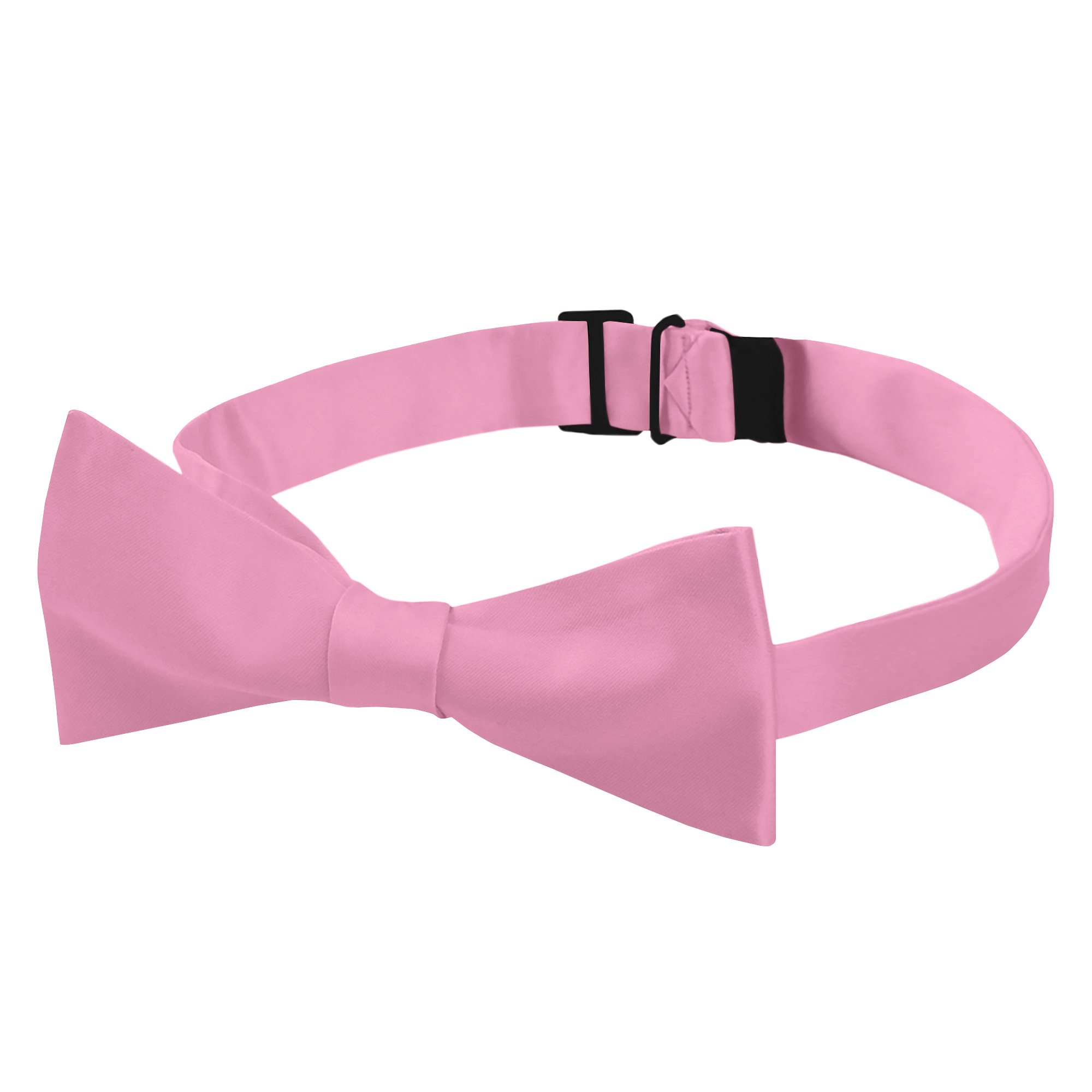 Men's Solid Color Self-Tie Freestyle Bow Tie - Carnation Pink